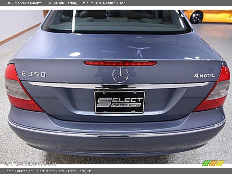 Platinum Blue Metallic / Ash 2007 Mercedes-Benz E 350 4Matic Sedan