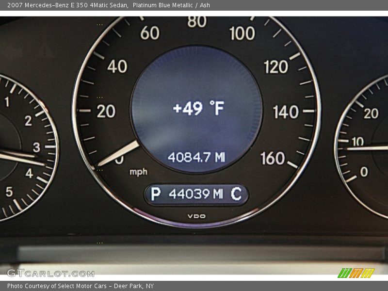 Platinum Blue Metallic / Ash 2007 Mercedes-Benz E 350 4Matic Sedan