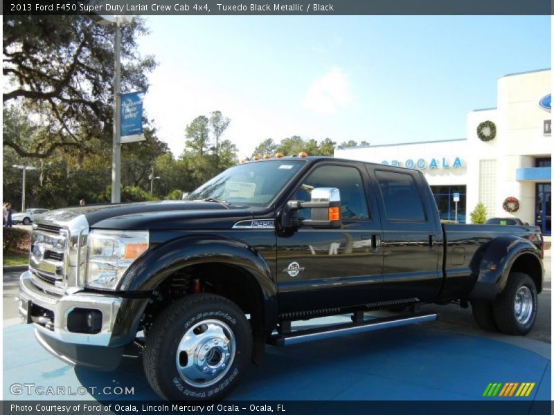 Tuxedo Black Metallic / Black 2013 Ford F450 Super Duty Lariat Crew Cab 4x4