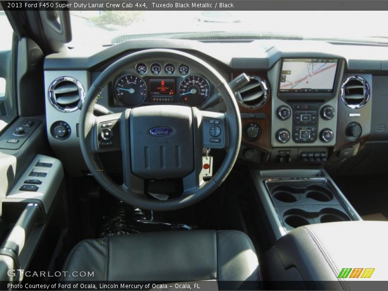 Tuxedo Black Metallic / Black 2013 Ford F450 Super Duty Lariat Crew Cab 4x4