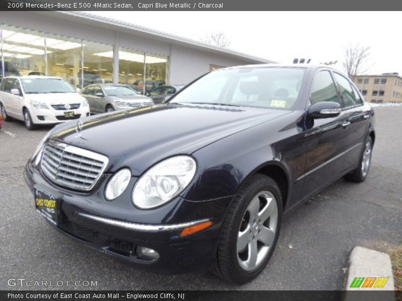 Capri Blue Metallic / Charcoal 2006 Mercedes-Benz E 500 4Matic Sedan