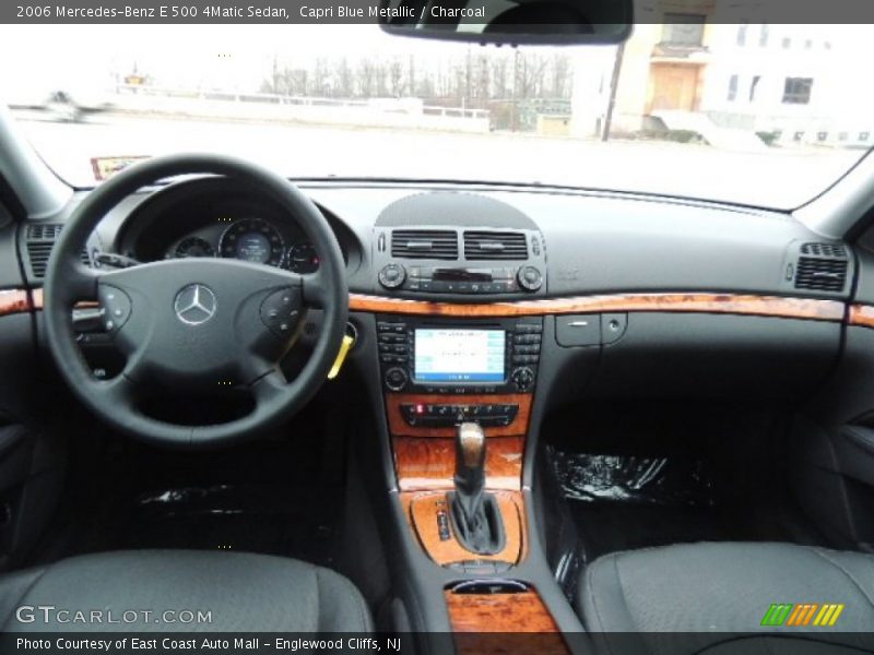 Capri Blue Metallic / Charcoal 2006 Mercedes-Benz E 500 4Matic Sedan