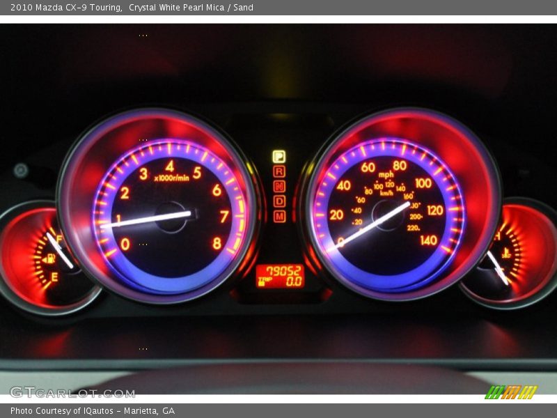 Crystal White Pearl Mica / Sand 2010 Mazda CX-9 Touring