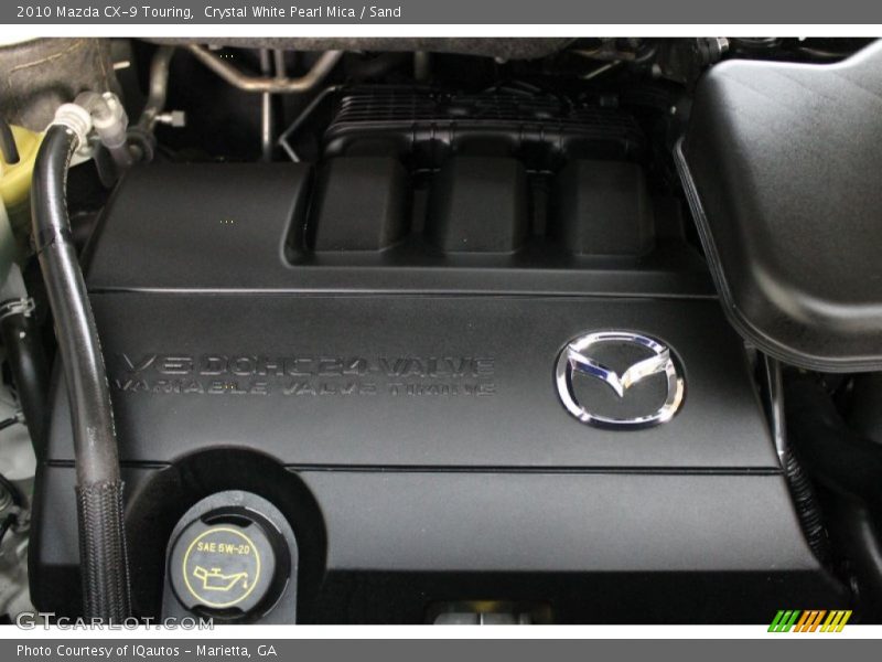 Crystal White Pearl Mica / Sand 2010 Mazda CX-9 Touring
