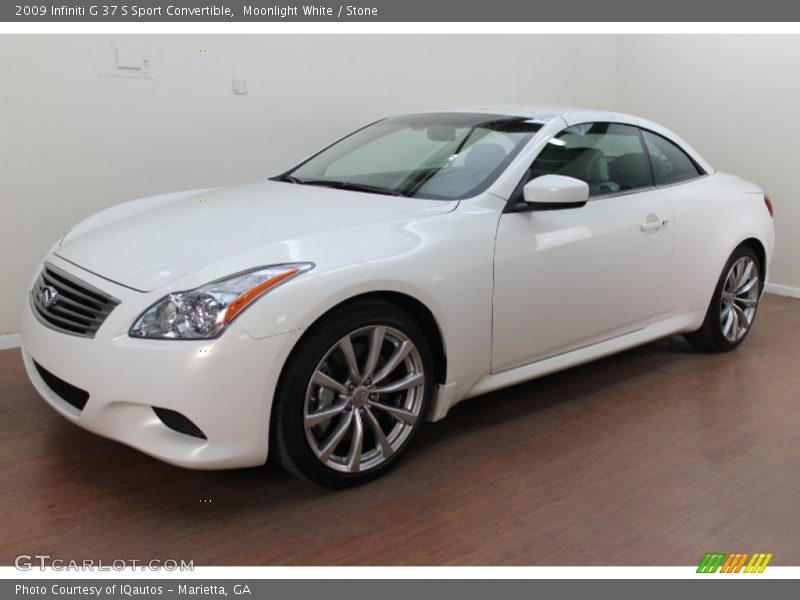 Moonlight White / Stone 2009 Infiniti G 37 S Sport Convertible