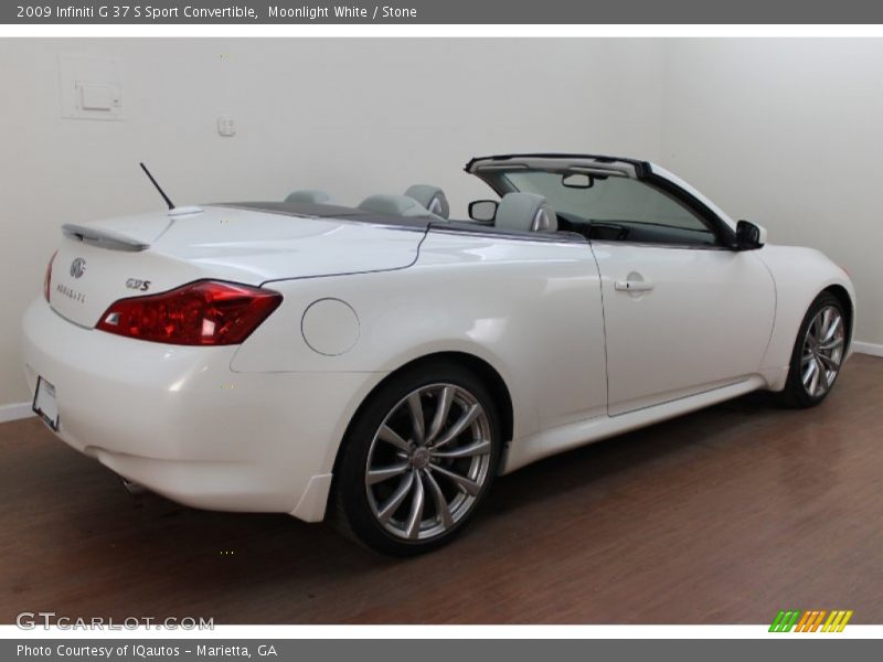 Moonlight White / Stone 2009 Infiniti G 37 S Sport Convertible
