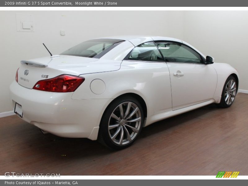 Moonlight White / Stone 2009 Infiniti G 37 S Sport Convertible