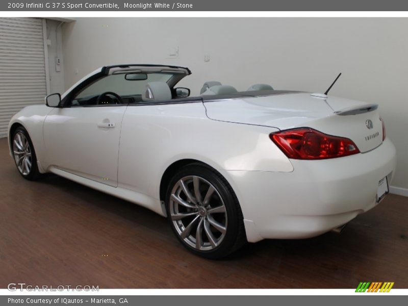 Moonlight White / Stone 2009 Infiniti G 37 S Sport Convertible
