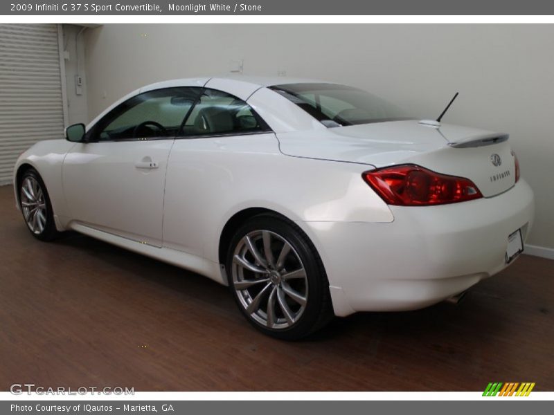 Moonlight White / Stone 2009 Infiniti G 37 S Sport Convertible