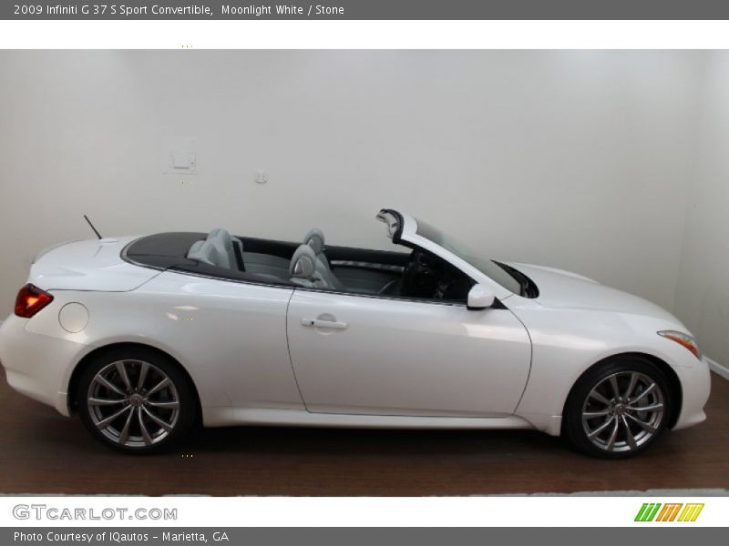 Moonlight White / Stone 2009 Infiniti G 37 S Sport Convertible