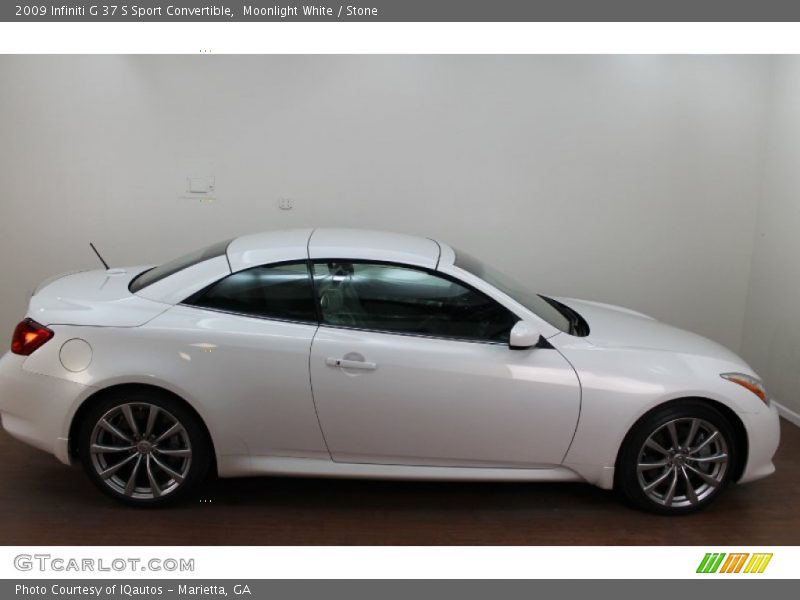 Moonlight White / Stone 2009 Infiniti G 37 S Sport Convertible