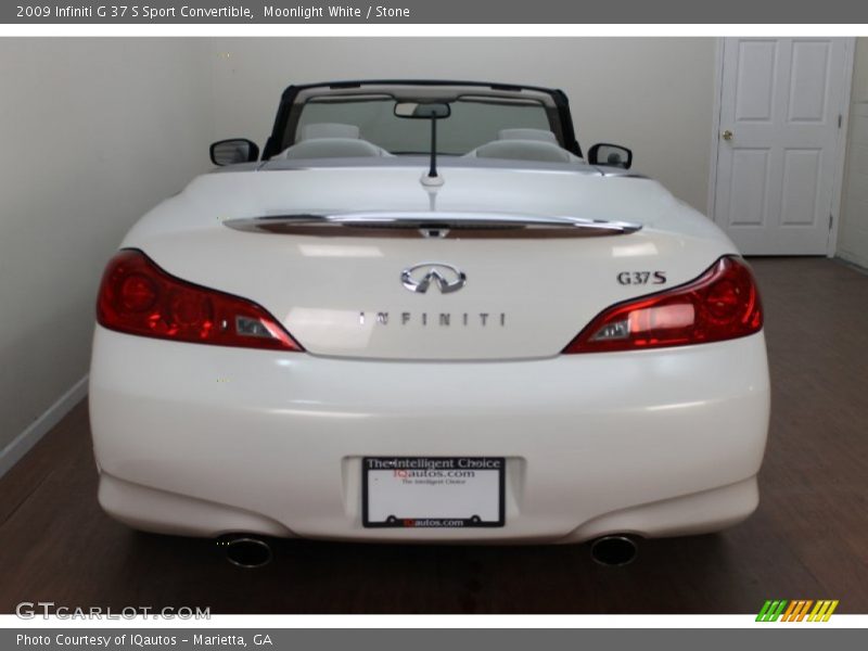 Moonlight White / Stone 2009 Infiniti G 37 S Sport Convertible