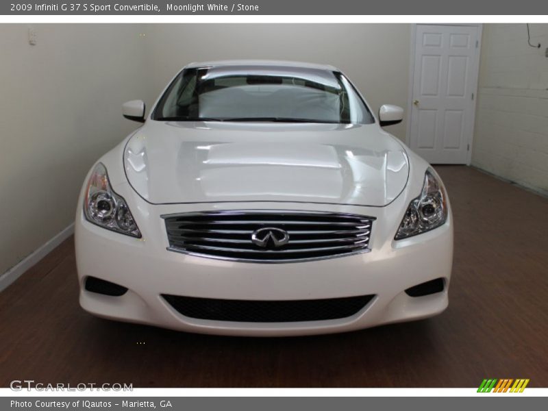 Moonlight White / Stone 2009 Infiniti G 37 S Sport Convertible