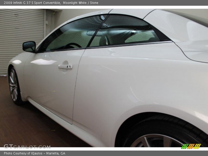 Moonlight White / Stone 2009 Infiniti G 37 S Sport Convertible