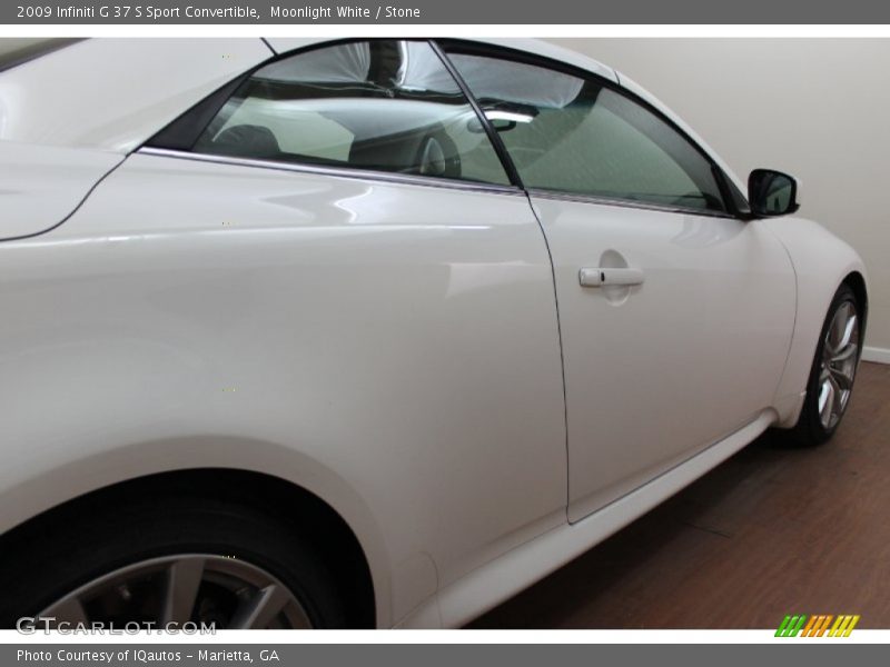 Moonlight White / Stone 2009 Infiniti G 37 S Sport Convertible