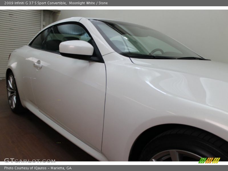 Moonlight White / Stone 2009 Infiniti G 37 S Sport Convertible