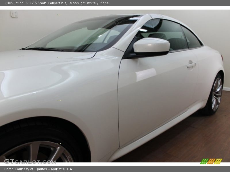 Moonlight White / Stone 2009 Infiniti G 37 S Sport Convertible