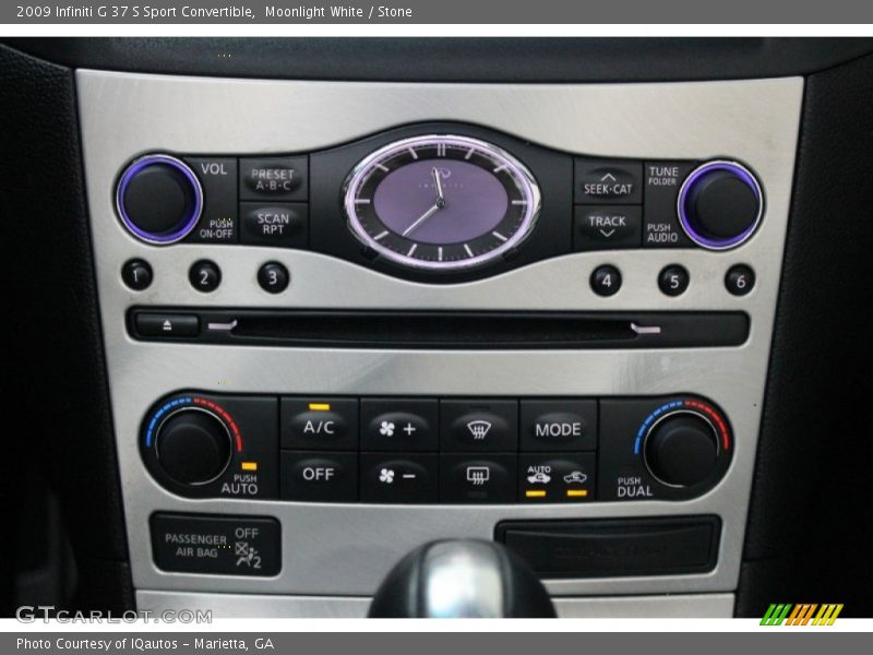 Moonlight White / Stone 2009 Infiniti G 37 S Sport Convertible