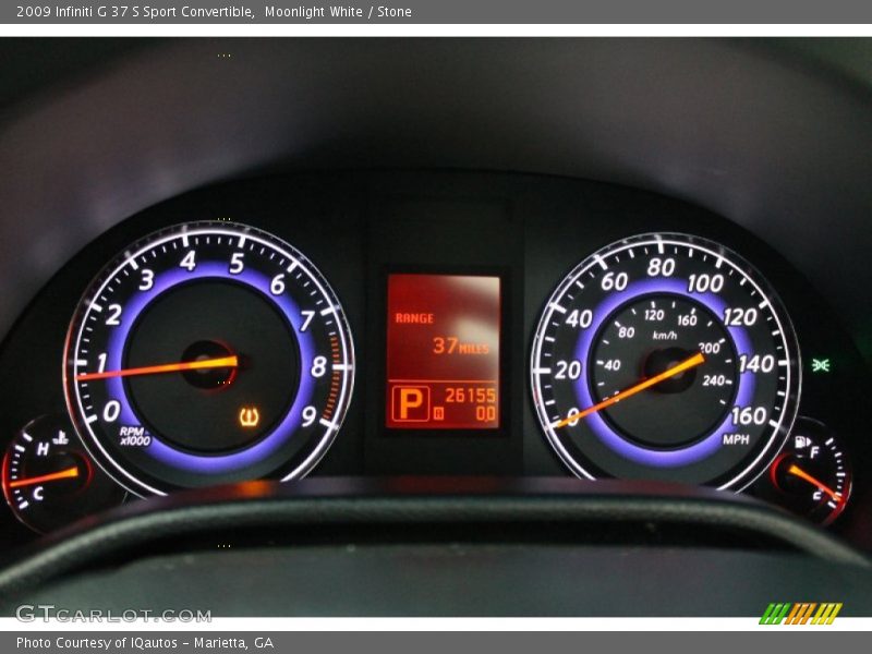 Moonlight White / Stone 2009 Infiniti G 37 S Sport Convertible