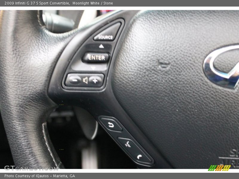Moonlight White / Stone 2009 Infiniti G 37 S Sport Convertible