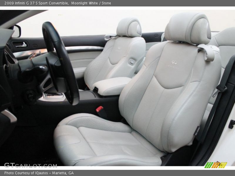 Moonlight White / Stone 2009 Infiniti G 37 S Sport Convertible