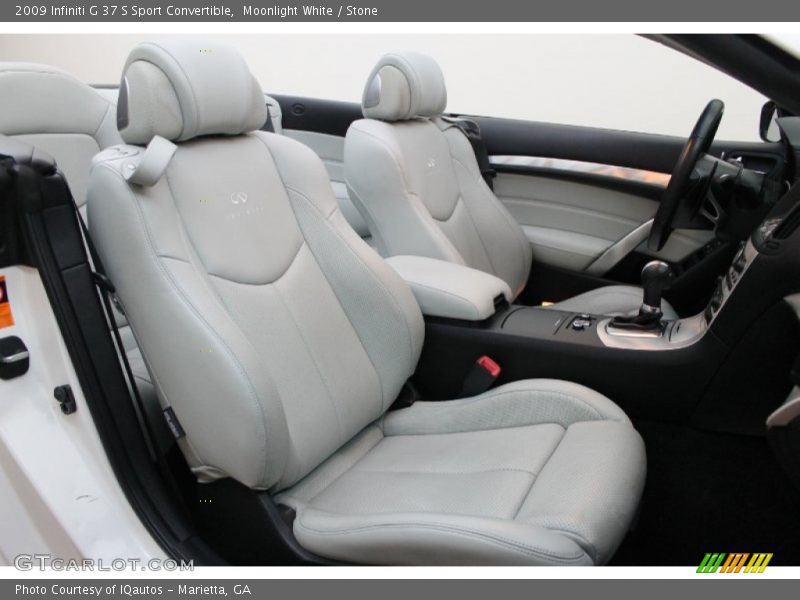 Moonlight White / Stone 2009 Infiniti G 37 S Sport Convertible