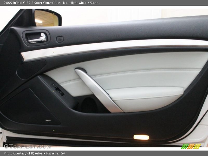 Moonlight White / Stone 2009 Infiniti G 37 S Sport Convertible
