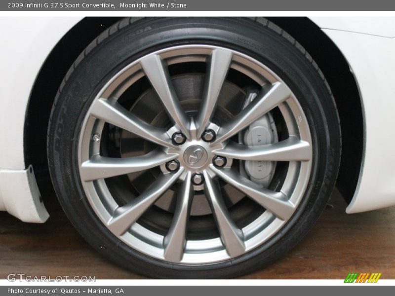 Moonlight White / Stone 2009 Infiniti G 37 S Sport Convertible