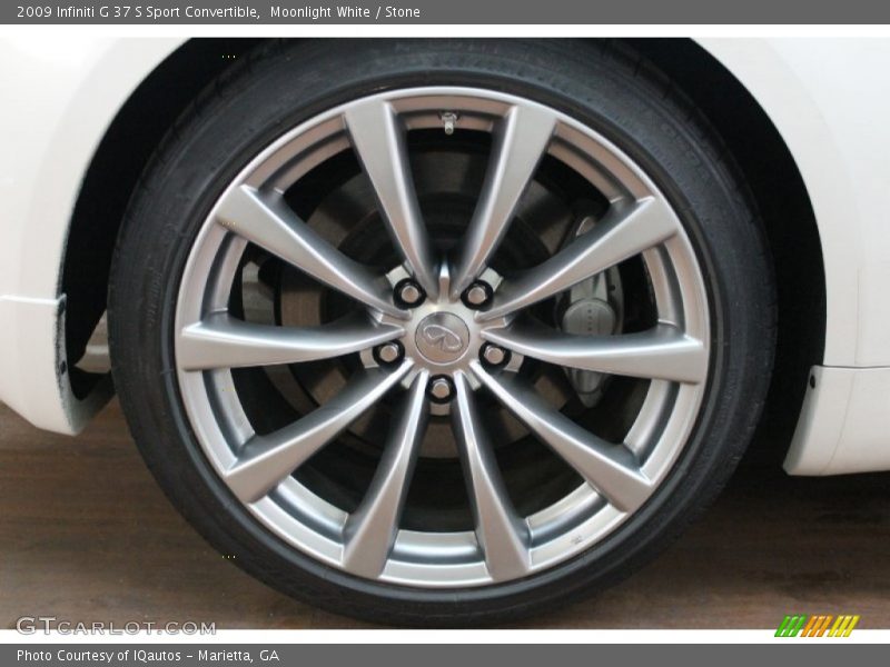 Moonlight White / Stone 2009 Infiniti G 37 S Sport Convertible