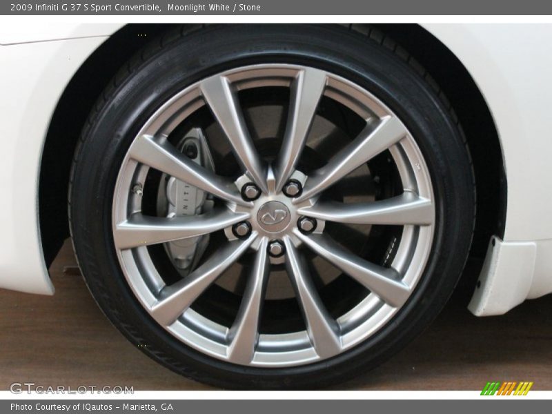 Moonlight White / Stone 2009 Infiniti G 37 S Sport Convertible