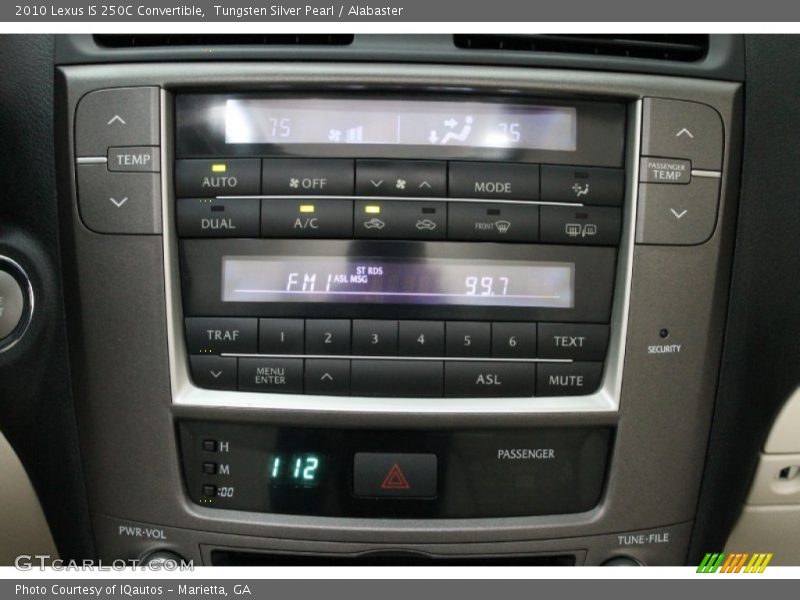 Tungsten Silver Pearl / Alabaster 2010 Lexus IS 250C Convertible