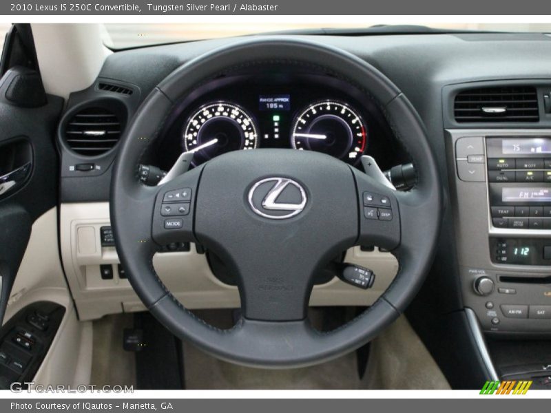 Tungsten Silver Pearl / Alabaster 2010 Lexus IS 250C Convertible