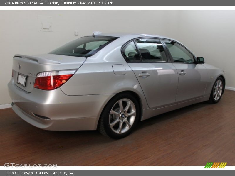Titanium Silver Metallic / Black 2004 BMW 5 Series 545i Sedan