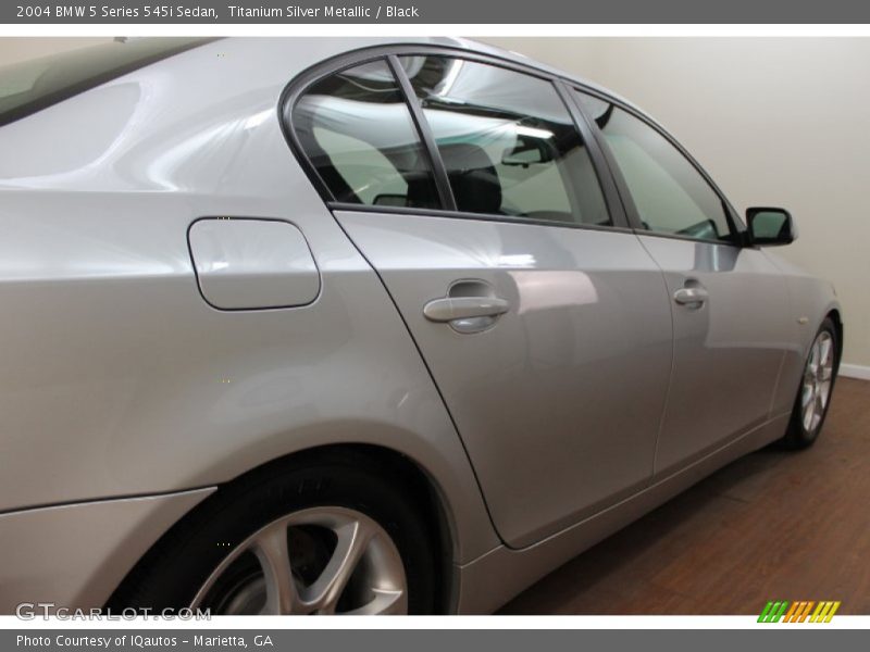 Titanium Silver Metallic / Black 2004 BMW 5 Series 545i Sedan