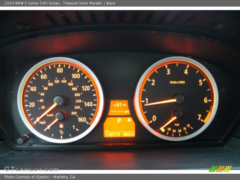  2004 5 Series 545i Sedan 545i Sedan Gauges