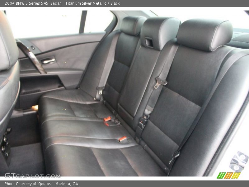 Rear Seat of 2004 5 Series 545i Sedan
