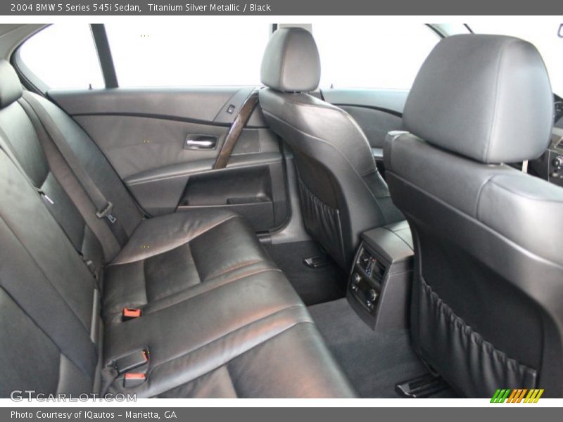 Titanium Silver Metallic / Black 2004 BMW 5 Series 545i Sedan