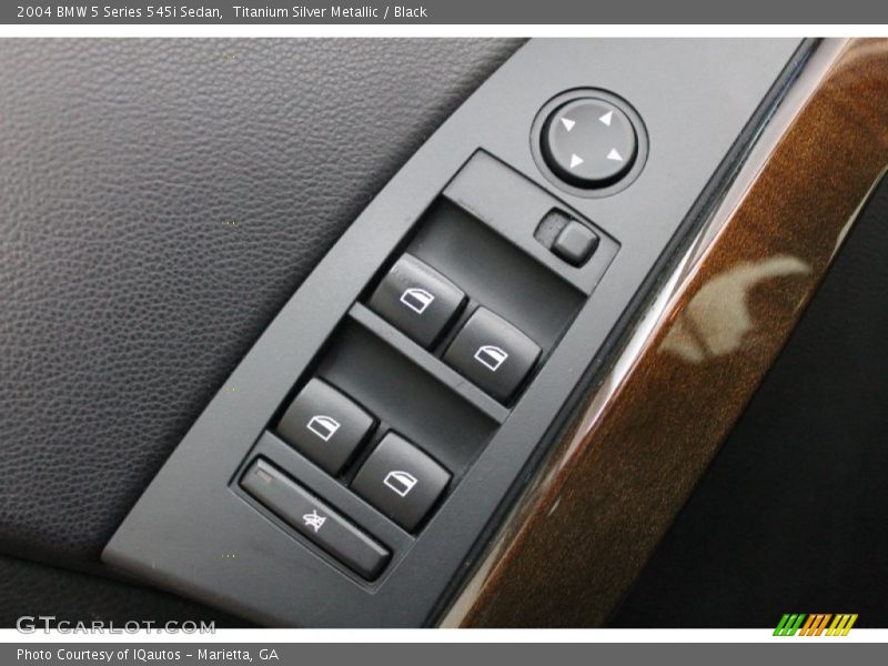 Titanium Silver Metallic / Black 2004 BMW 5 Series 545i Sedan