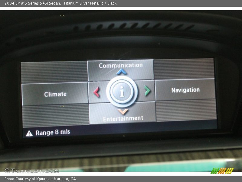 Titanium Silver Metallic / Black 2004 BMW 5 Series 545i Sedan