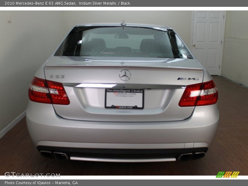 Iridium Silver Metallic / Black 2010 Mercedes-Benz E 63 AMG Sedan