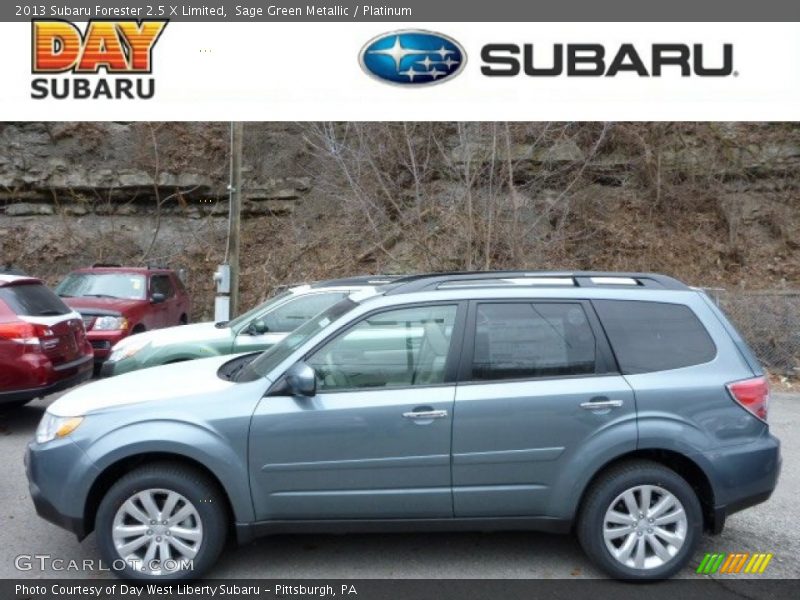 Sage Green Metallic / Platinum 2013 Subaru Forester 2.5 X Limited