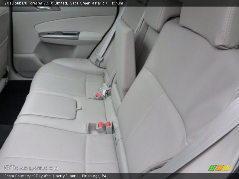 Rear Seat of 2013 Forester 2.5 X Limited