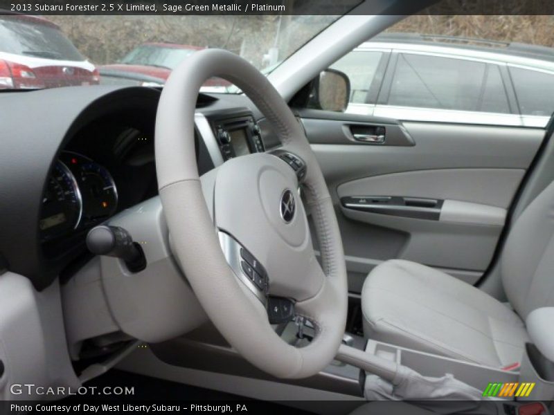 Sage Green Metallic / Platinum 2013 Subaru Forester 2.5 X Limited