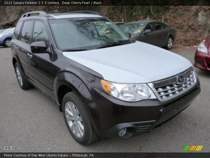 Deep Cherry Pearl / Black 2013 Subaru Forester 2.5 X Limited