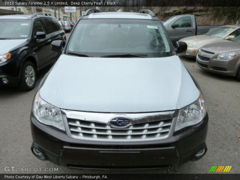 Deep Cherry Pearl / Black 2013 Subaru Forester 2.5 X Limited