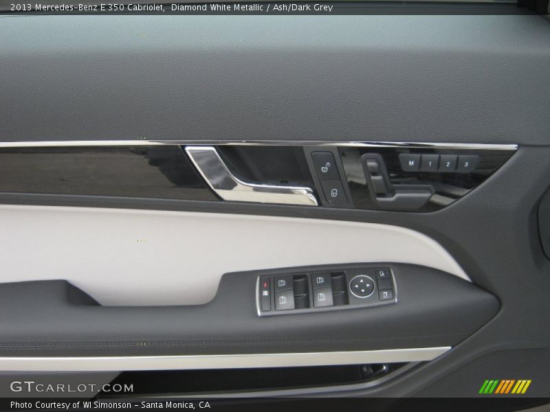 Diamond White Metallic / Ash/Dark Grey 2013 Mercedes-Benz E 350 Cabriolet