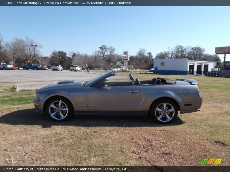 Alloy Metallic / Dark Charcoal 2008 Ford Mustang GT Premium Convertible