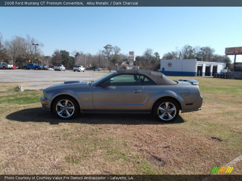 Alloy Metallic / Dark Charcoal 2008 Ford Mustang GT Premium Convertible
