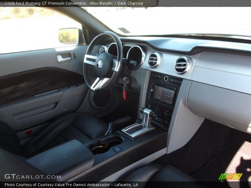 Alloy Metallic / Dark Charcoal 2008 Ford Mustang GT Premium Convertible