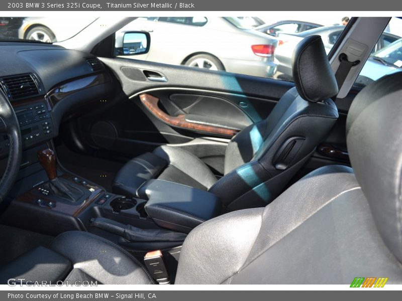 Titanium Silver Metallic / Black 2003 BMW 3 Series 325i Coupe